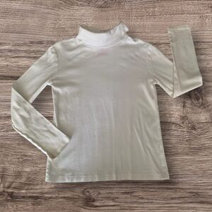 Circo Turtleneck Top Long Sleeves Pullover White Classic Everyday Girls Size L